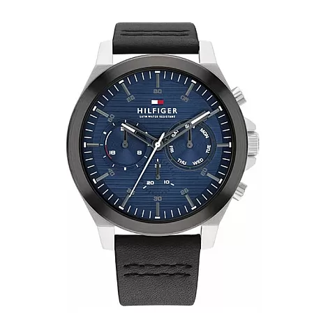 ΡΟΛΟΙ TOMMY HILFIGER 1710523 TOMMY HILFIGER Lance Black Leather Strap