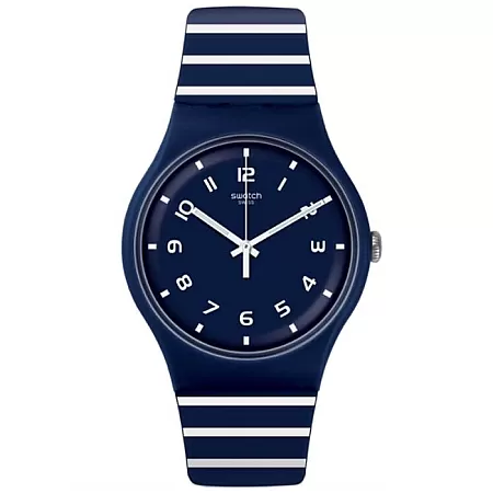 ΡΟΛΟΙ SWATCH  SUON130 SWATCH Mediterranean Views Striure Two Tone Silicone Strap