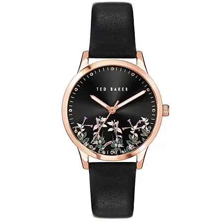 ΡΟΛΟΙ TED BAKER BKPFZF004 TED BAKER Fitzrovia Jardin Black Leather Strap