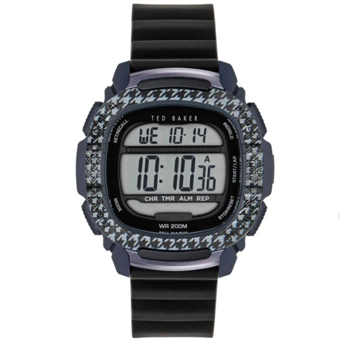 ΡΟΛΟΙ TED BAKER  BKPALF202 TED BAKER Alton Chronograph Black Silicone Strap