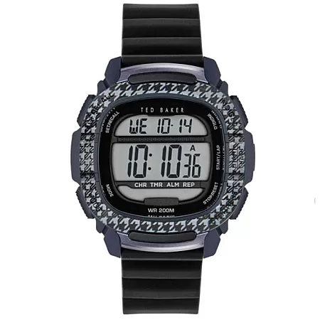 ΡΟΛΟΙ TED BAKER  BKPALF202 TED BAKER Alton Chronograph Black Silicone Strap