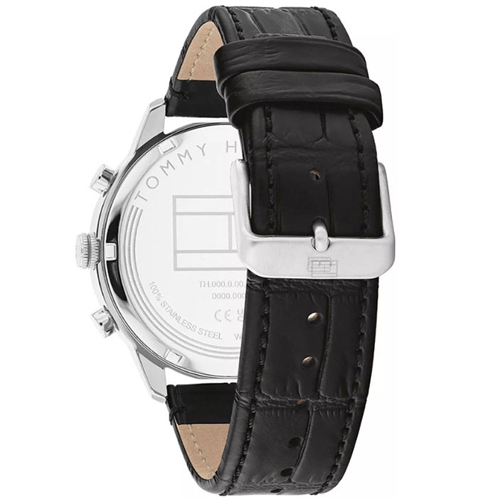 ΡΟΛΟΙ TOMMY HILFIGER 1710527 TOMMY HILFIGER Morrison Multifunction Black Leather Strap