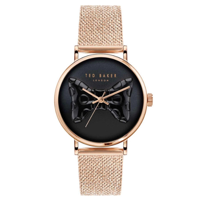 ΡΟΛΟΙ TED BAKER BKPPHS304 TED BAKER Phylipa Bow Rose Gold Stainless Steel Bracelet