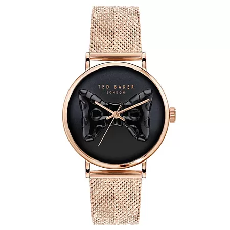 ΡΟΛΟΙ TED BAKER BKPPHS304 TED BAKER Phylipa Bow Rose Gold Stainless Steel Bracelet