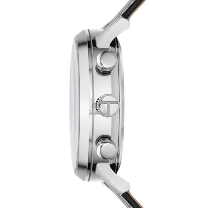 ΡΟΛΟΙ TED BAKER BKPCSS301 TED BAKER Cosmop Chronograph Black Leather Strap