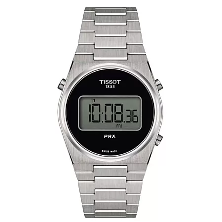 ΡΟΛΟΙ TISSOT  T1372631105000 TISSOT T-Classic PRX Digital Dual Time Chronograph Silver Stainless Steel Bracelet