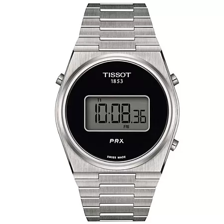 ΡΟΛΟΙ TISSOT  T1374631105000 TISSOT T-Classic PRX Digital Dual Time Chronograph Silver Stainless Steel Bracelet