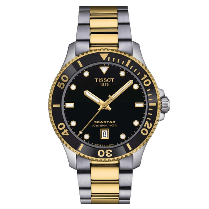 ΡΟΛΟΙ TISSOT  T1204102205100 TISSOT T-Sport Seastar 1000 Two Tone Stainless Steel Bracelet