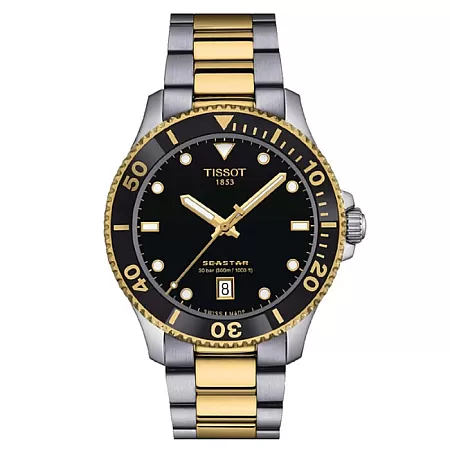 ΡΟΛΟΙ TISSOT  T1204102205100 TISSOT T-Sport Seastar 1000 Two Tone Stainless Steel Bracelet