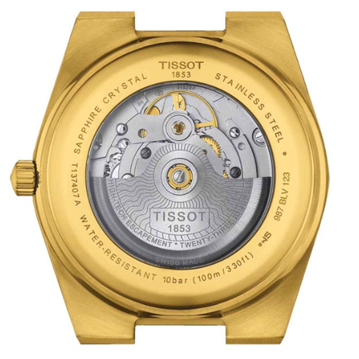 ΡΟΛΟΙ TISSOT  T1374073302100 TISSOT T-Classic PRX Powermatic 80 Automatic Gold Stainless Steel Bracelet