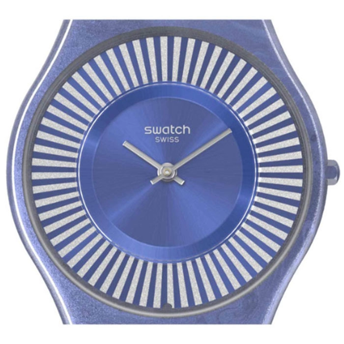 ΡΟΛΟΙ SWATCH  SS08N110 SWATCH Metro Deco Blue Silicone Strap