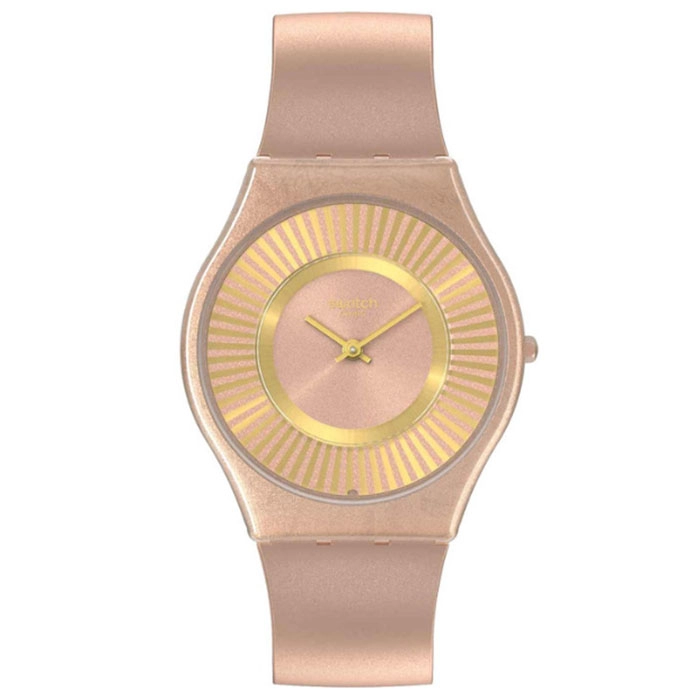 ΡΟΛΟΙ SWATCH  SS08C102 SWATCH Tawny Radiace Brown Silicone Strap