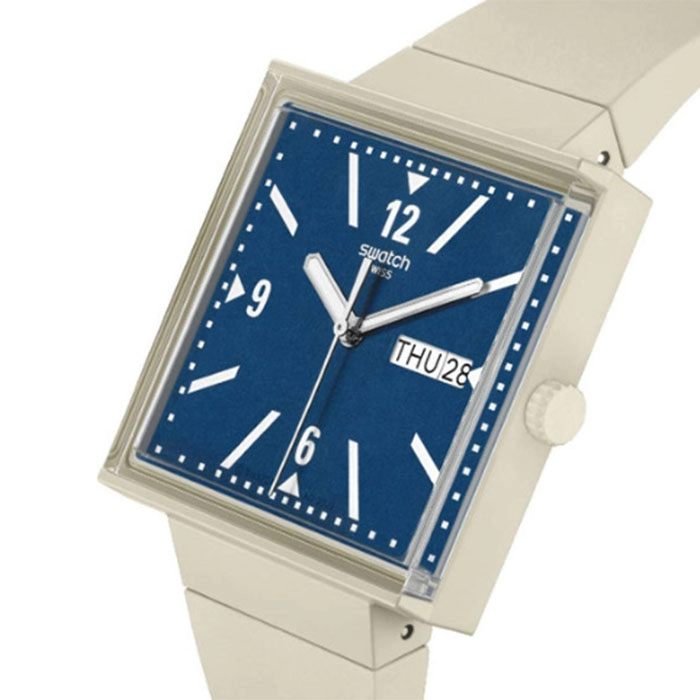 ΡΟΛΟΙ SWATCH  SO34T700 SWATCH Bioceramic What If Beige Biosourced Strap