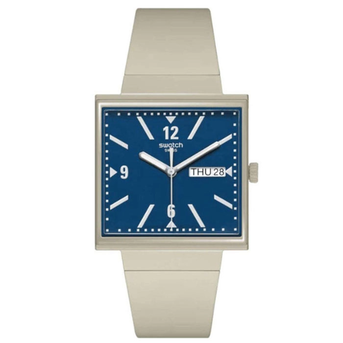 ΡΟΛΟΙ SWATCH  SO34T700 SWATCH Bioceramic What If Beige Biosourced Strap