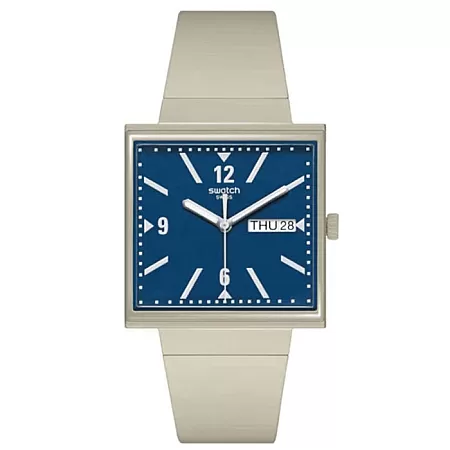 ΡΟΛΟΙ SWATCH  SO34T700 SWATCH Bioceramic What If Beige Biosourced Strap