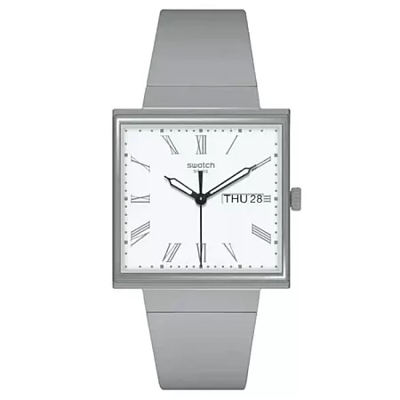 ΡΟΛΟΙ SWATCH  SO34M700 SWATCH Bioceramic What If Grey Biosourced Strap