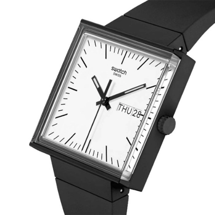 ΡΟΛΟΙ SWATCH  SO34B700 SWATCH Bioceramic What If Black Biosourced Strap