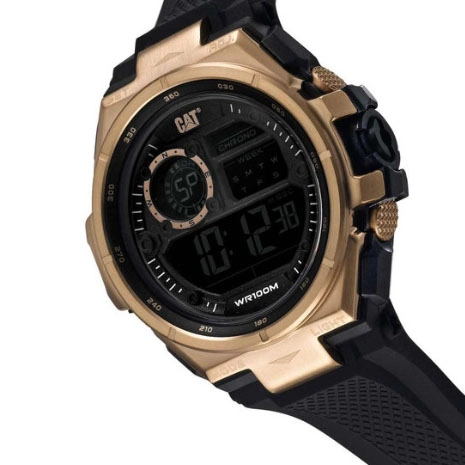 ΡΟΛΟΙ CATERPILLAR OD19721149 CATERPILLAR Hybrid Chronograph Black Silicone Strap