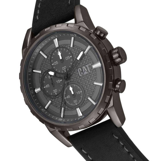 ΡΟΛΟΙ CATERPILLAR  NR15334521 CATERPILLAR Architect Black Leather Strap