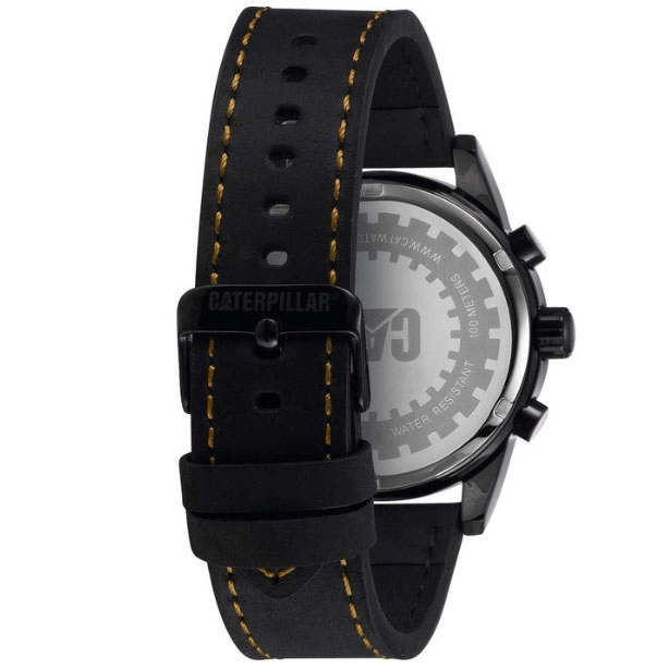 ΡΟΛΟΙ CATERPILLAR  NR16334128 CATERPILLAR Architect Black Leather Strap