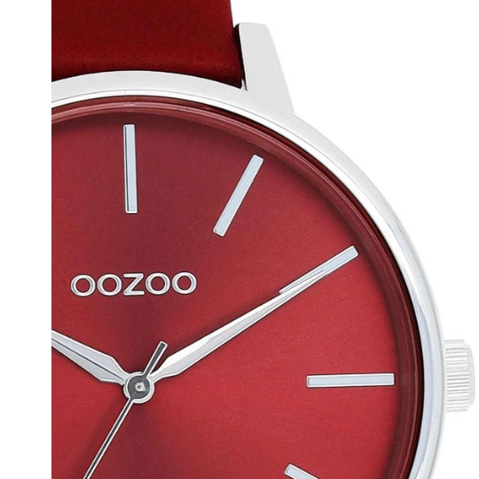 ΡΟΛΟΙ OOZOO  C11299 OOZOO Timepieces Red Leather Strap