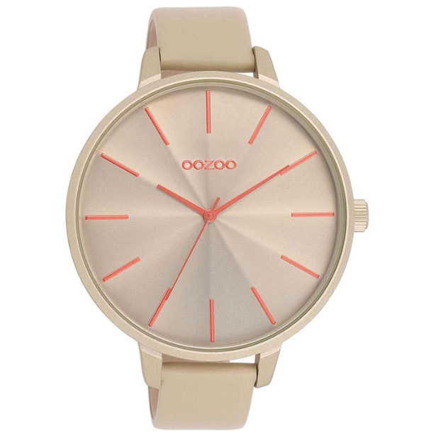 ΡΟΛΟΙ OOZOO  C11251 OOZOO Timepieces Beige Leather Strap