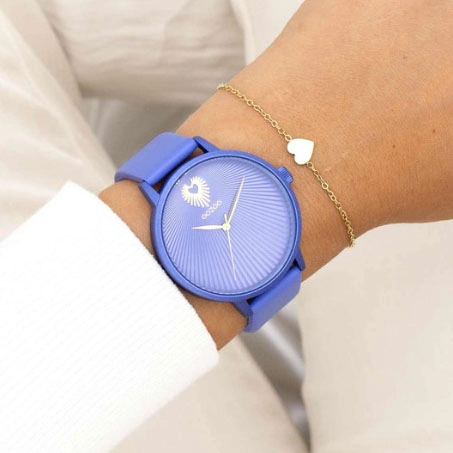 ΡΟΛΟΙ OOZOO  C11246 OOZOO Timepieces Light Blue Leather Strap