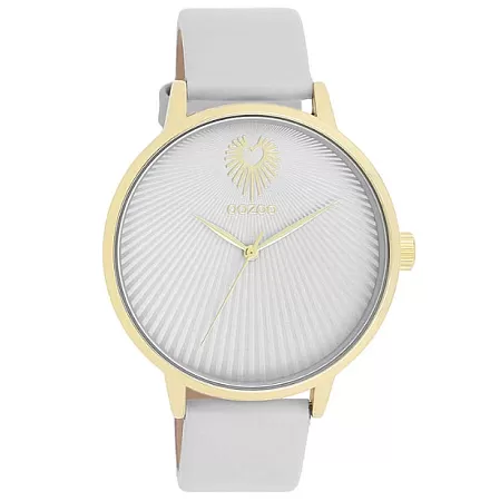 ΡΟΛΟΙ OOZOO  C11240 OOZOO Timepieces Grey Leather Strap