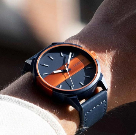 ΡΟΛΟΙ OOZOO  C11232 OOZOO Timepieces Blue Leather Strap