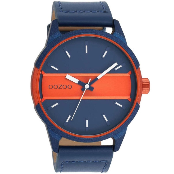 ΡΟΛΟΙ OOZOO  C11232 OOZOO Timepieces Blue Leather Strap