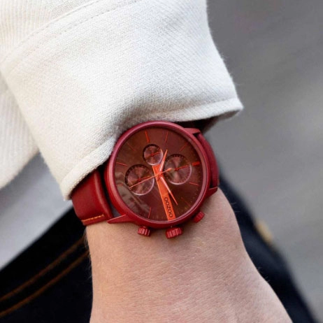 ΡΟΛΟΙ OOZOO  C11226 OOZOO Timepieces Bordeaux Leather Strap