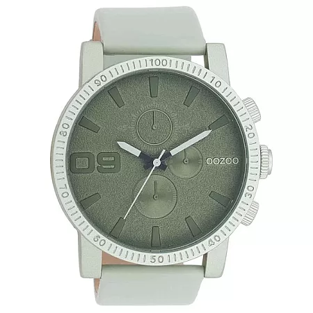 ΡΟΛΟΙ OOZOO  C11215 OOZOO Timepieces Light Green Leather Strap