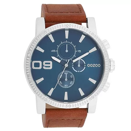 ΡΟΛΟΙ OOZOO  C11210 OOZOO Timepieces Brown Leather Strap