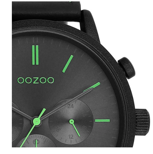 ΡΟΛΟΙ OOZOO  C11203 OOZOO Timepieces Black Leather Strap