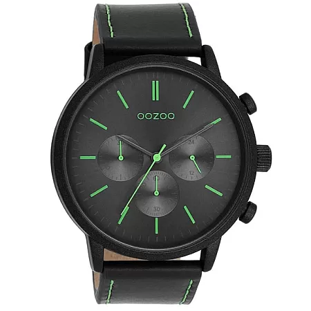 ΡΟΛΟΙ OOZOO  C11203 OOZOO Timepieces Black Leather Strap