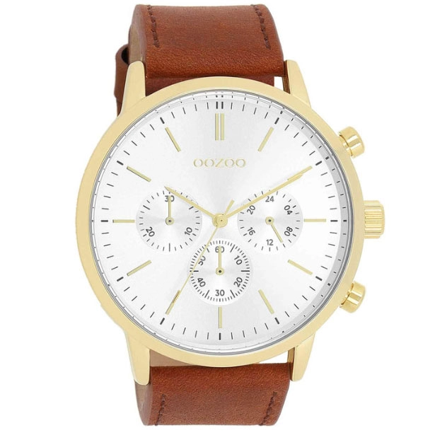 ΡΟΛΟΙ OOZOO  C11201 OOZOO Timepieces Brown Leather Strap