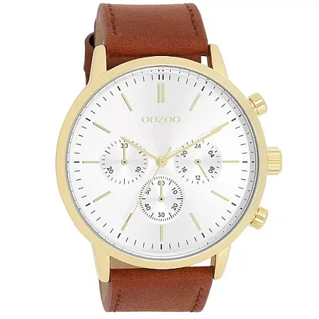 ΡΟΛΟΙ OOZOO  C11201 OOZOO Timepieces Brown Leather Strap
