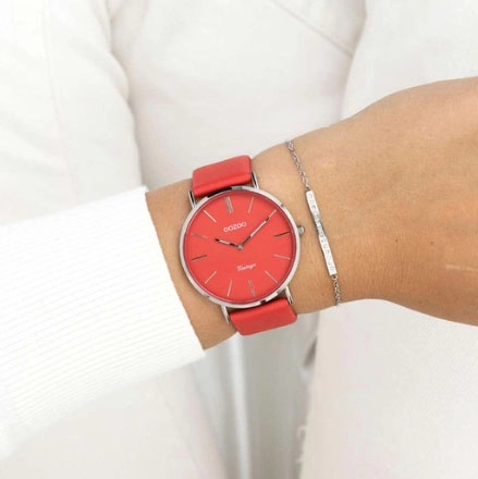 ΡΟΛΟΙ OOZOO  C20324 OOZOO Vintage Red Leather Strap