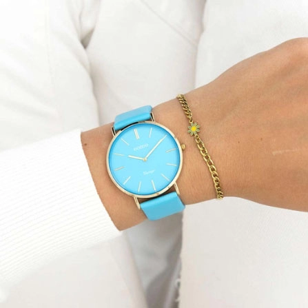 ΡΟΛΟΙ OOZOO  C20323 OOZOO Vintage Light Blue Leather Strap