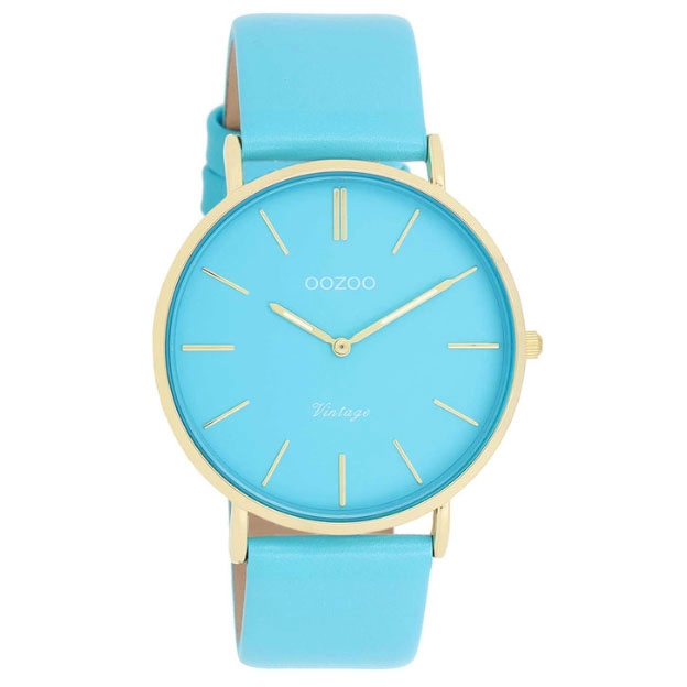 ΡΟΛΟΙ OOZOO  C20323 OOZOO Vintage Light Blue Leather Strap