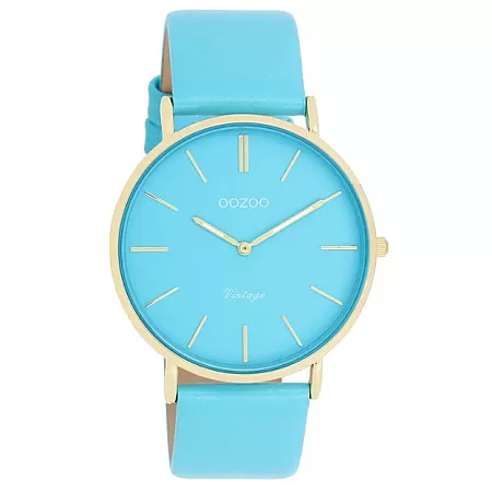 ΡΟΛΟΙ OOZOO  C20323 OOZOO Vintage Light Blue Leather Strap