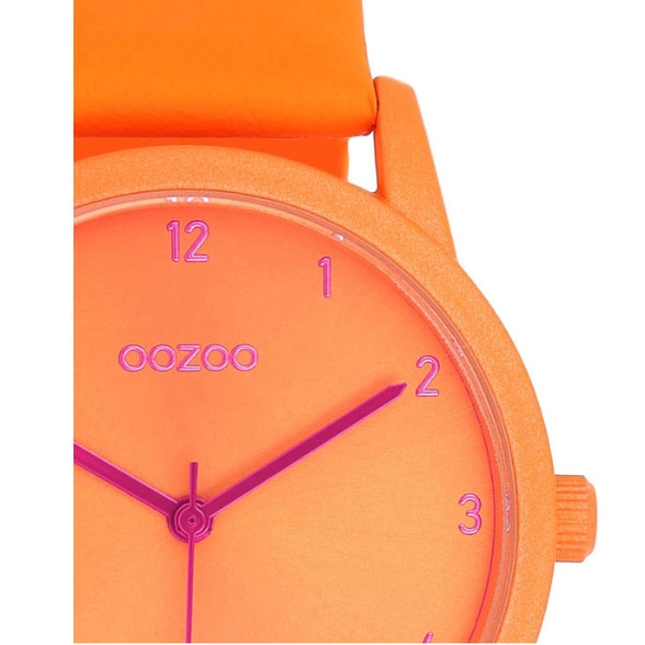 ΡΟΛΟΙ OOZOO  C11171 OOZOO Timepieces Orange Leather Strap