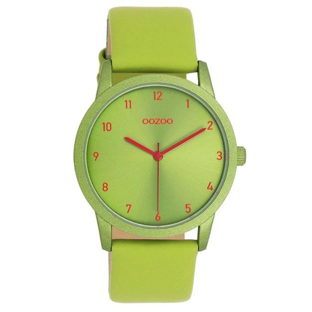 ΡΟΛΟΙ OOZOO  C11169 OOZOO Timepieces Green Leather Strap