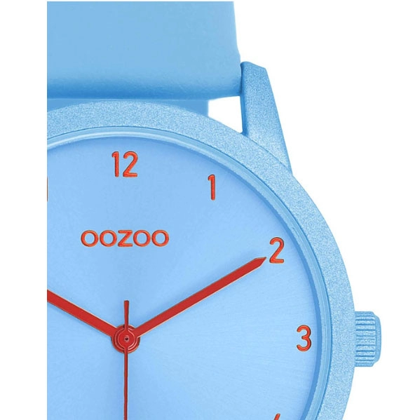 ΡΟΛΟΙ OOZOO  C11168 OOZOO Timepieces Light Blue Leather Strap
