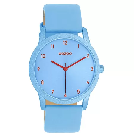 ΡΟΛΟΙ OOZOO  C11168 OOZOO Timepieces Light Blue Leather Strap