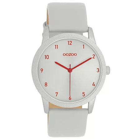 ΡΟΛΟΙ OOZOO  C11166 OOZOO Timepieces White Leather Strap