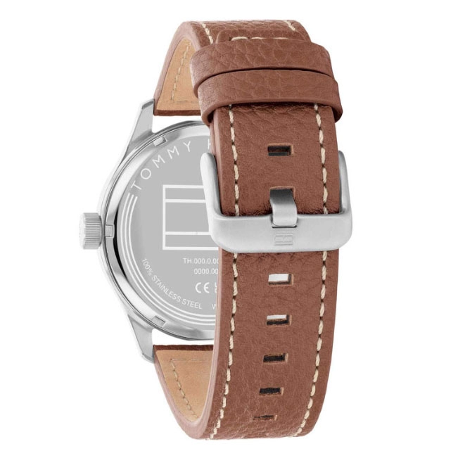 ΡΟΛΟΙ TOMMY HILFIGER 1710559 TOMMY HILFIGER Casual Brown Leather Strap