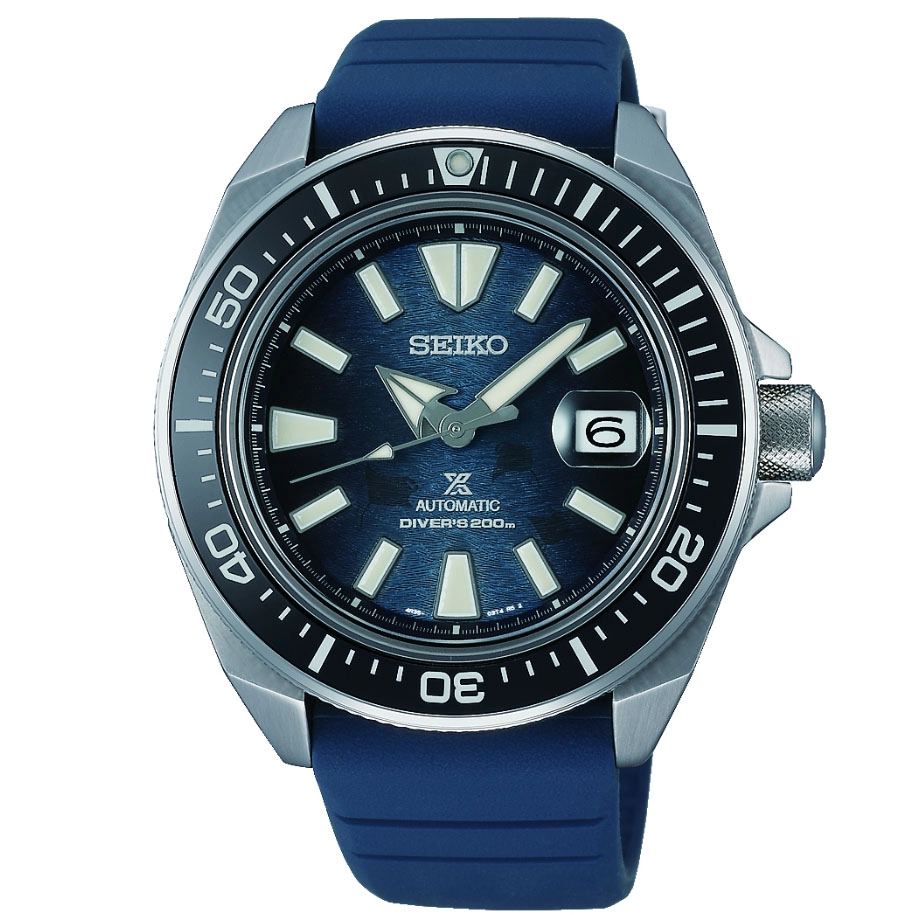 ΡΟΛΟΙ SEIKO SRPF79K1 SEIKO Prospex Save The Ocean King Samurai Automatic Blue Rubber Strap