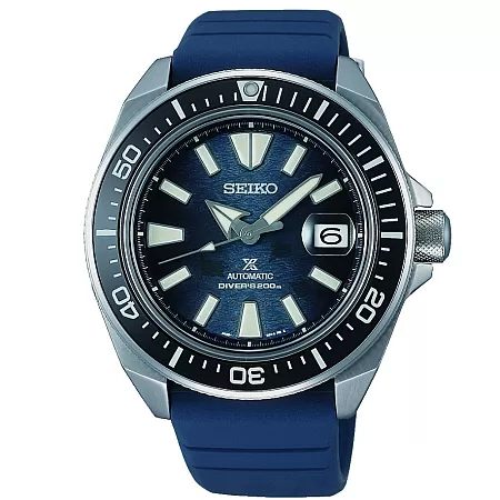 ΡΟΛΟΙ SEIKO SRPF79K1 SEIKO Prospex Save The Ocean King Samurai Automatic Blue Rubber Strap