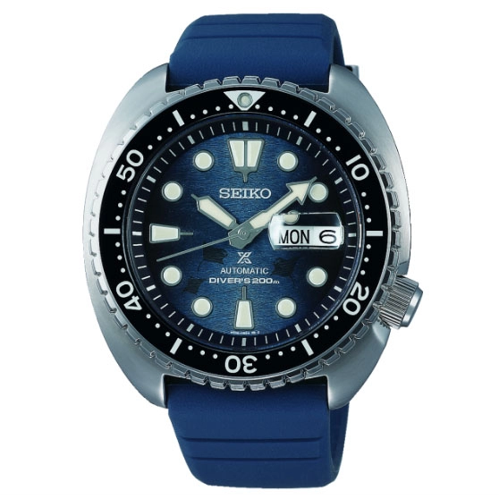 ΡΟΛΟΙ SEIKO SRPF77K1F SEIKO Prospex Save The Ocean King  Automatic Blue Rubber Strap